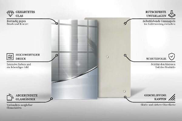 Tűzhely fedőlap Fém absztrakciós minta