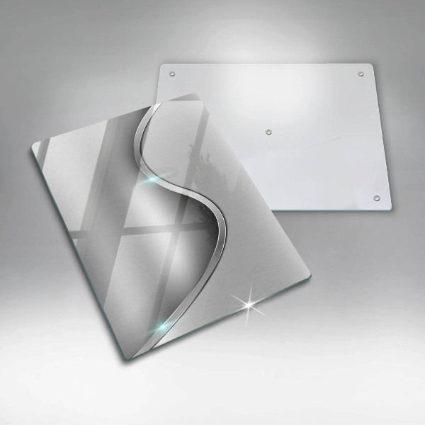 Tűzhely fedőlap Absztrakt ezüst fém