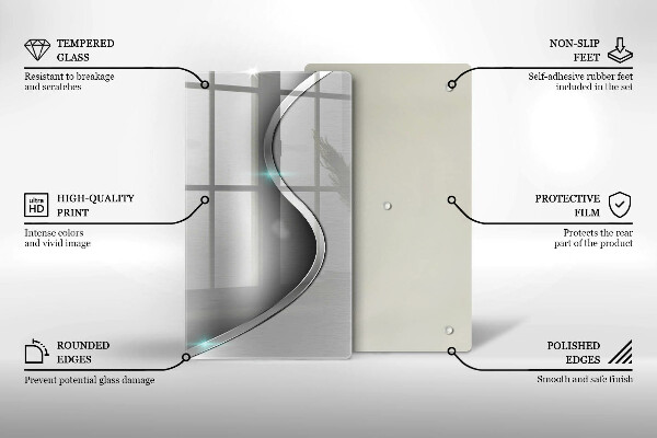 Tűzhely fedőlap Absztrakt ezüst fém