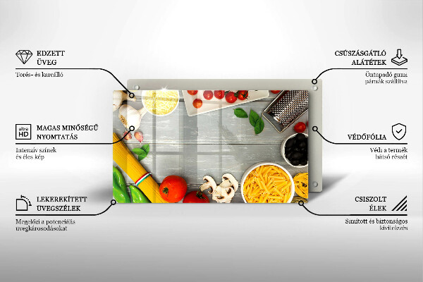 Tűzhelyvédő Konyhai étel