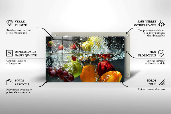 Tűzhelyvédő Lédús gyümölcs vízben