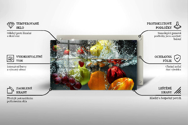 Tűzhelyvédő Lédús gyümölcs vízben