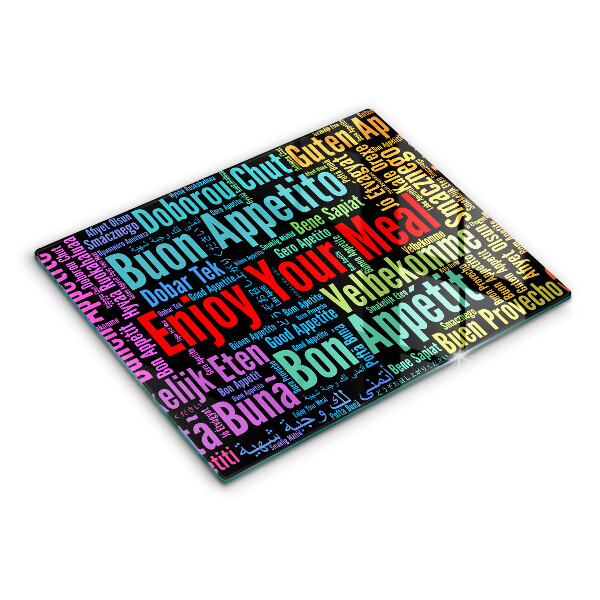 Tűzhelyvédő Feliratok Jó étvágyat nyelvek