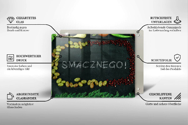 Tűzhelyvédő Smacznego!