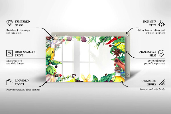 Tűzhelyvédő Festett étel