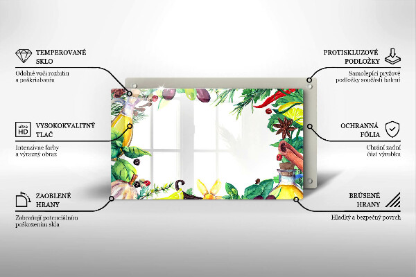 Tűzhelyvédő Festett étel