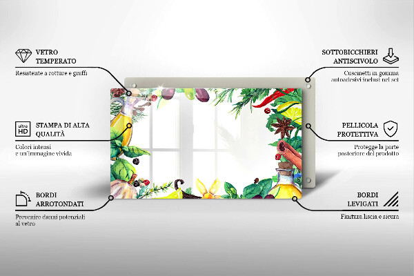 Tűzhelyvédő Festett étel