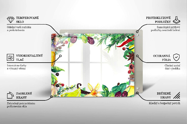 Tűzhelyvédő Festett étel