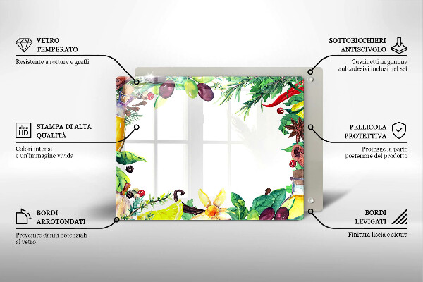 Tűzhelyvédő Festett étel