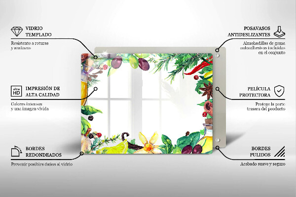 Tűzhelyvédő Festett étel