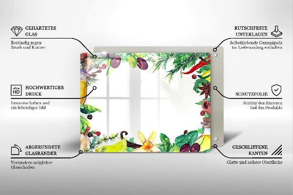 Tűzhelyvédő Festett étel