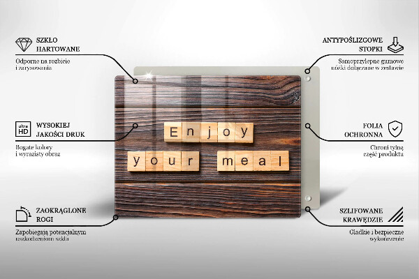 Tűzhelyvédő Enjoy your meal