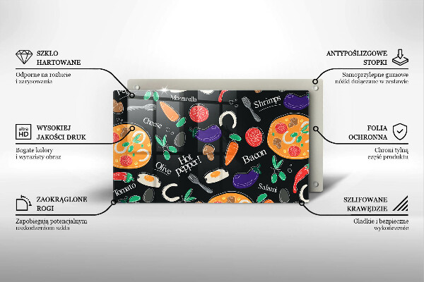 Tűzhelyvédő Élelmiszer illusztráció