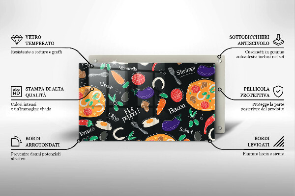 Tűzhelyvédő Élelmiszer illusztráció