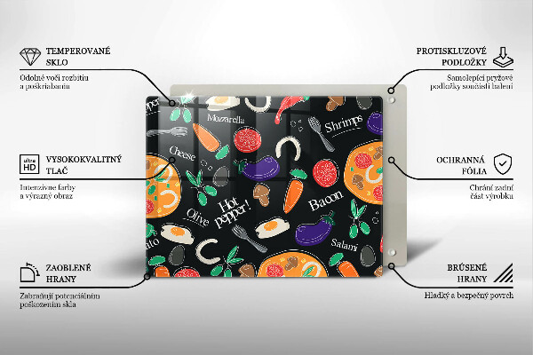 Tűzhelyvédő Élelmiszer illusztráció