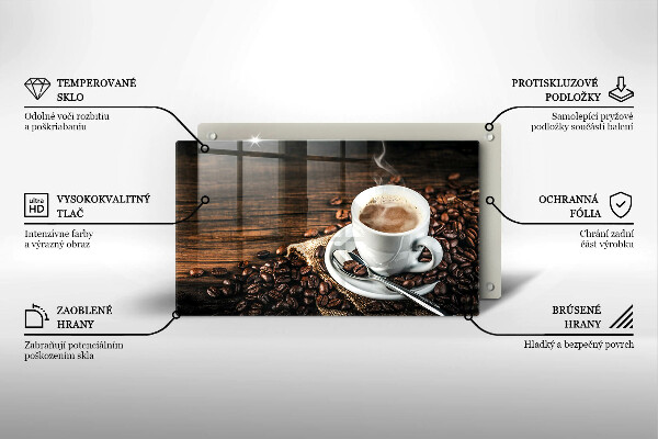 Tűzhelyvédő Csésze és kávébab