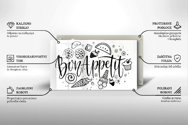 Tűzhelyvédő Bon Appetit