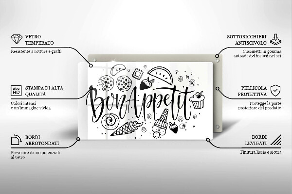 Tűzhelyvédő Bon Appetit