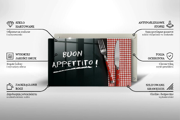 Tűzhelyvédő Buon Appetito!