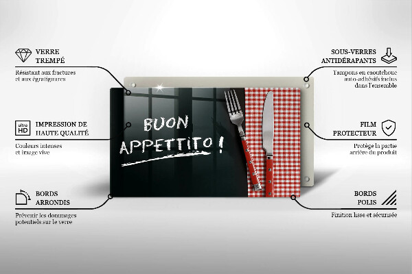 Tűzhelyvédő Buon Appetito!