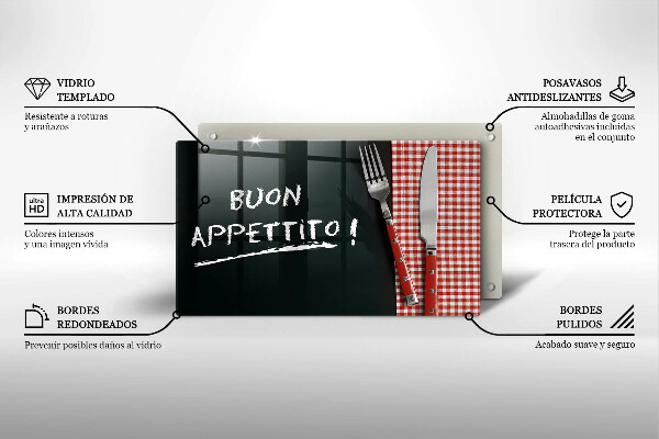 Tűzhelyvédő Buon Appetito!