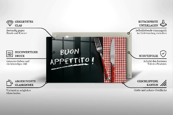 Tűzhelyvédő Buon Appetito!