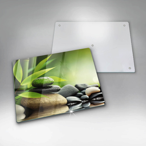 Tűzhelyvédő Zen bambusz kövek