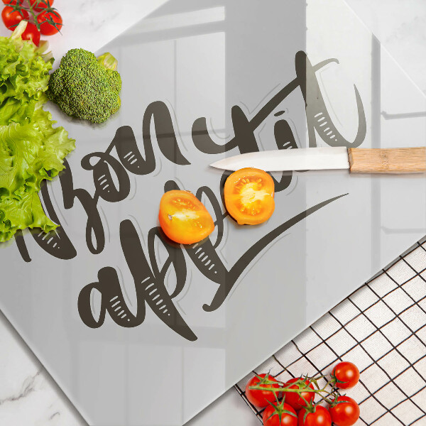 Tűzhelyvédő Inscripție Bon Appetit