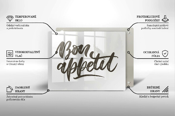 Tűzhelyvédő Inscripție Bon Appetit