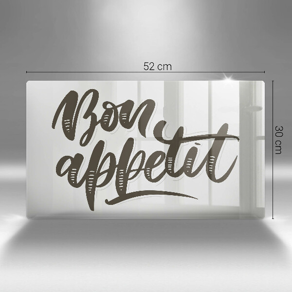 Tűzhelyvédő Inscripție Bon Appetit