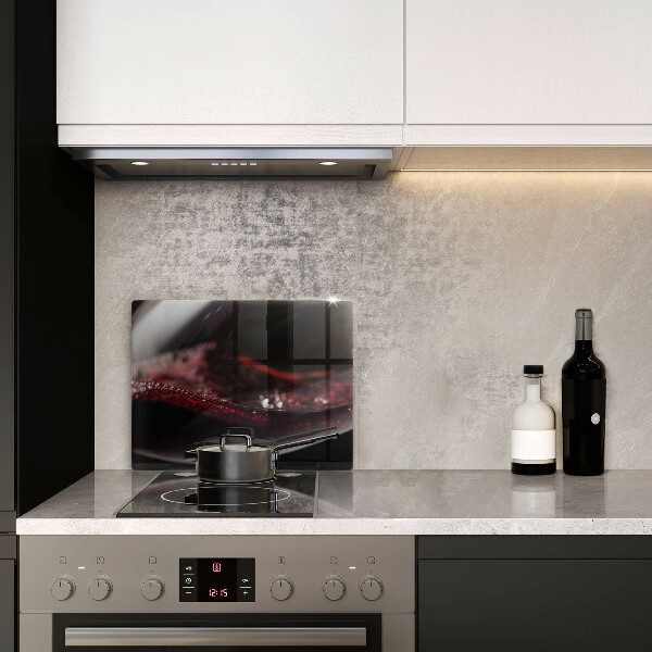 Tűzhelyvédő Vörösbor egy pohárban