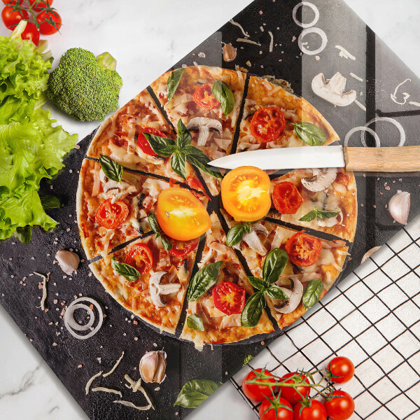 Tűzhelyvédő Pizza gombával