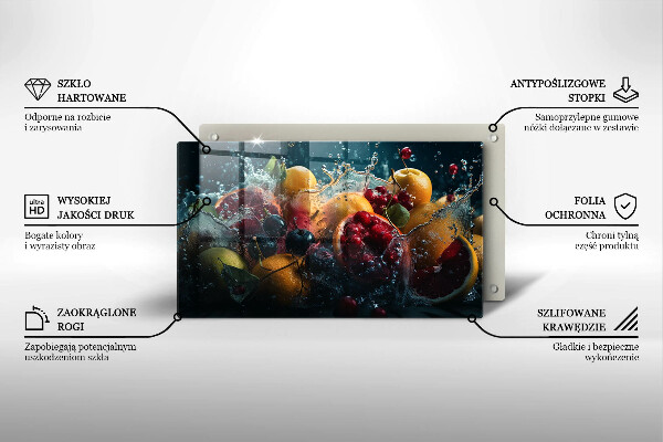 Tűzhelyvédő Gyümölcsök vízben