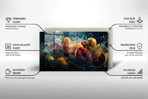 Tűzhelyvédő Gyümölcsök vízben