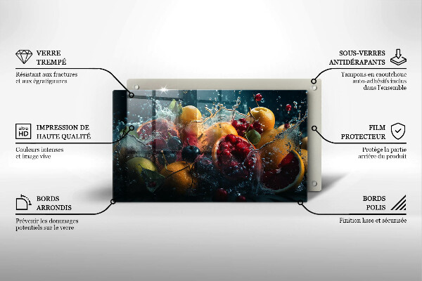 Tűzhelyvédő Gyümölcsök vízben