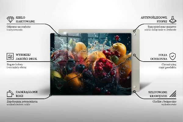 Tűzhelyvédő Gyümölcsök vízben