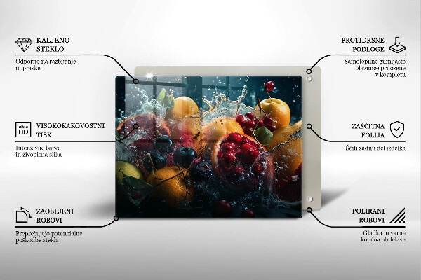 Tűzhelyvédő Gyümölcsök vízben