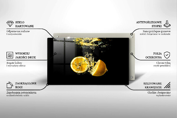 Tűzhelyvédő Lédús citromos gyümölcsök