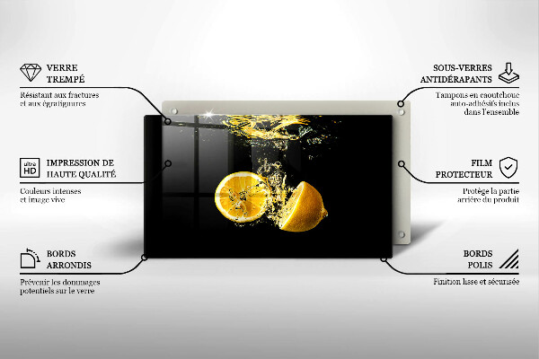 Tűzhelyvédő Lédús citromos gyümölcsök