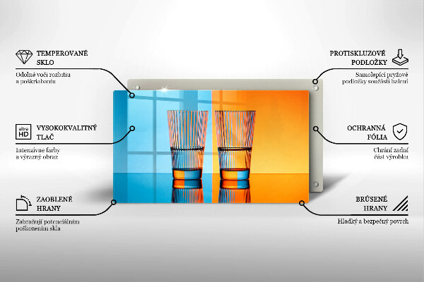 Tűzhelyvédő Két pohár vizet