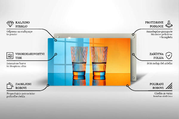 Tűzhelyvédő Két pohár vizet