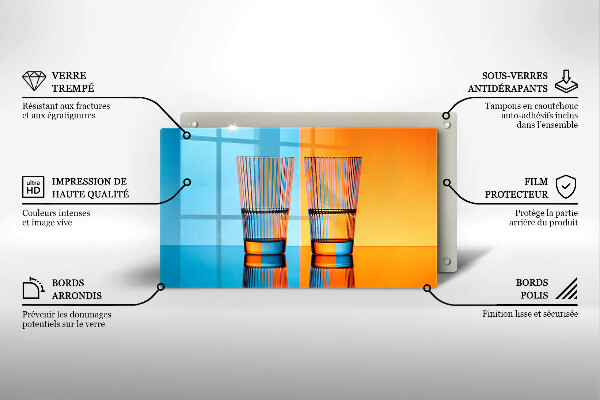 Tűzhelyvédő Két pohár vizet