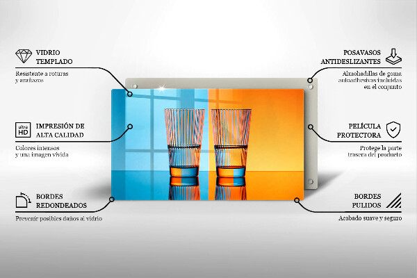 Tűzhelyvédő Két pohár vizet