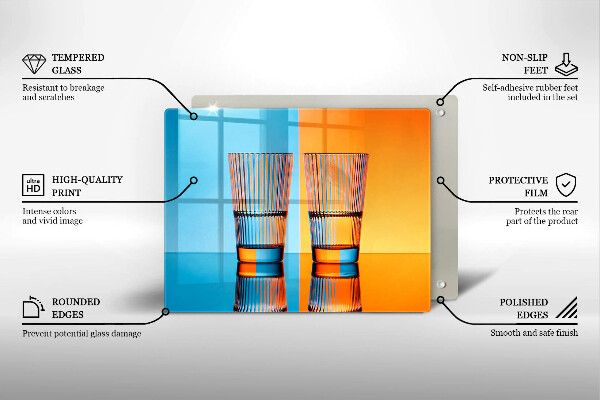 Tűzhelyvédő Két pohár vizet
