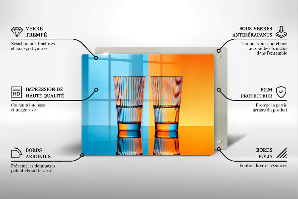 Tűzhelyvédő Két pohár vizet