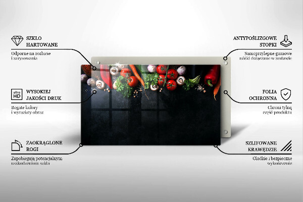 Tűzhelyvédő Színes zöldségek