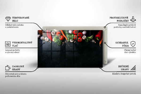 Tűzhelyvédő Színes zöldségek