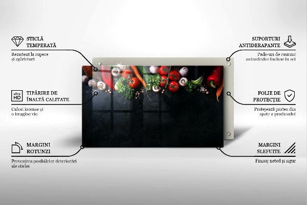 Tűzhelyvédő Színes zöldségek