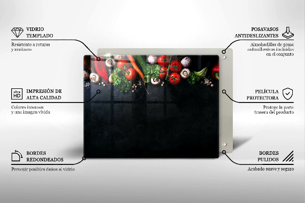 Tűzhelyvédő Színes zöldségek