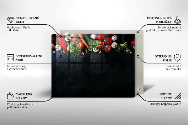 Tűzhelyvédő Színes zöldségek